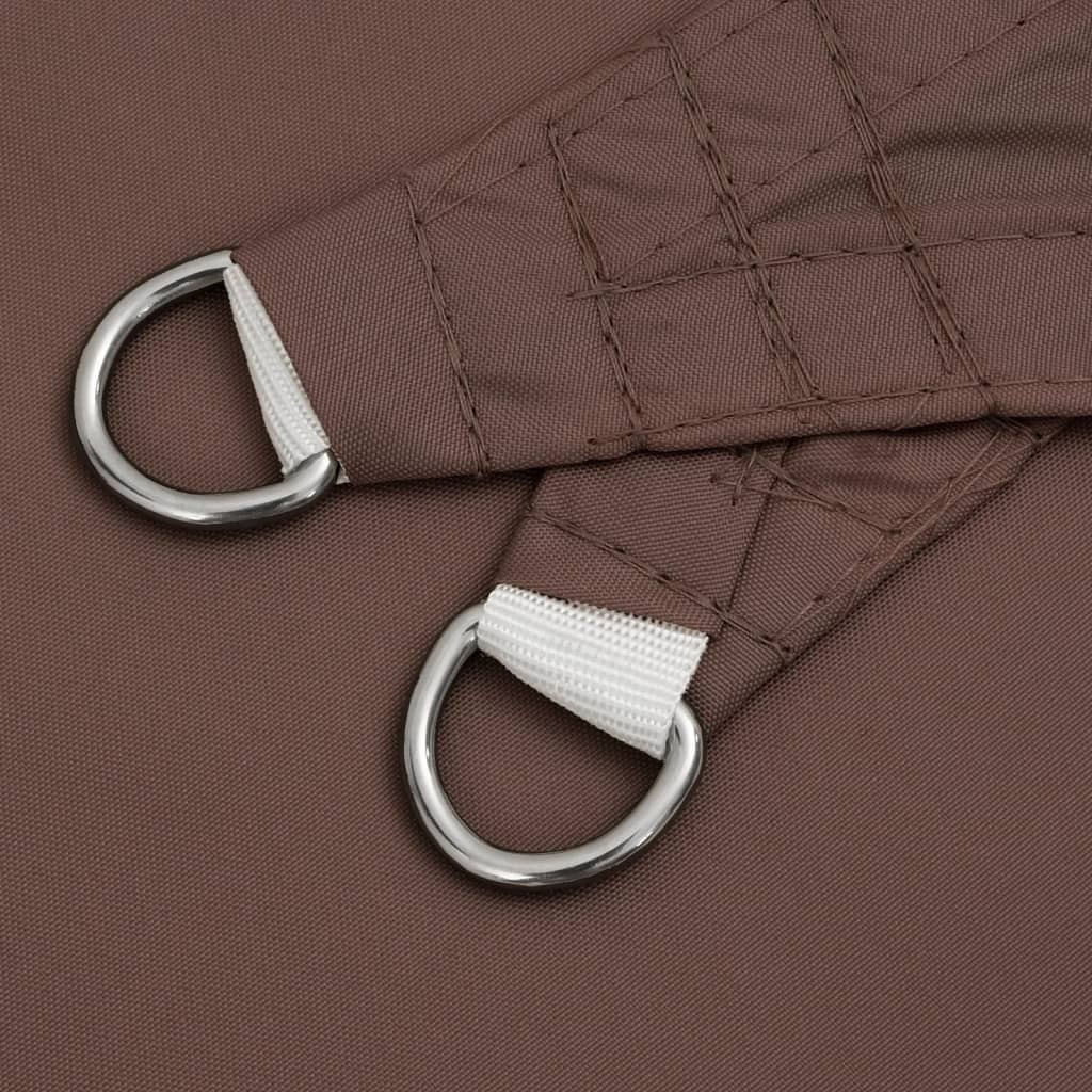 Parasole a Vela Oxford Rettangolare 3x4 m Marrone