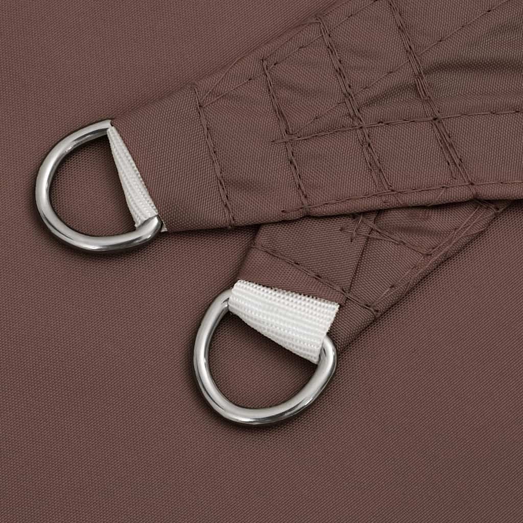 Parasole a Vela Oxford Rettangolare 4x6 m Marrone