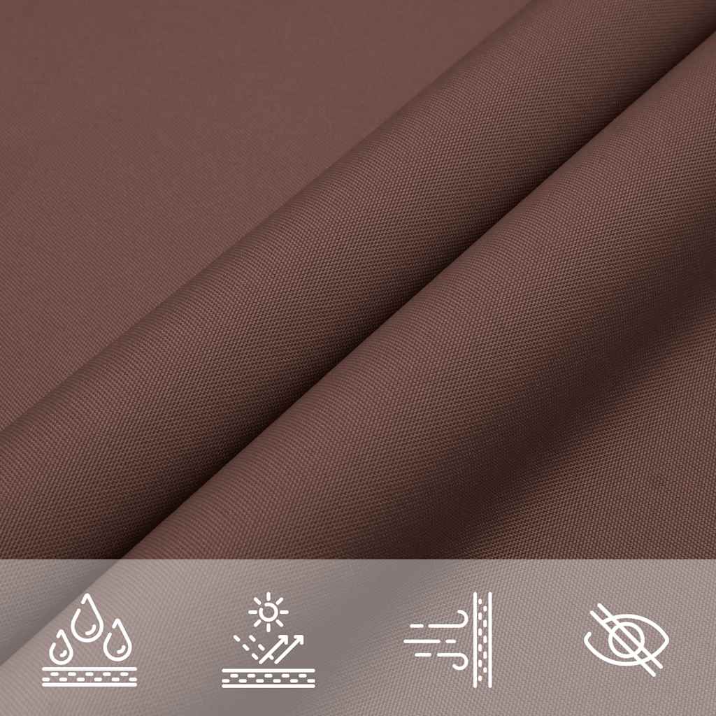 Parasole a Vela Oxford Rettangolare 4x6 m Marrone