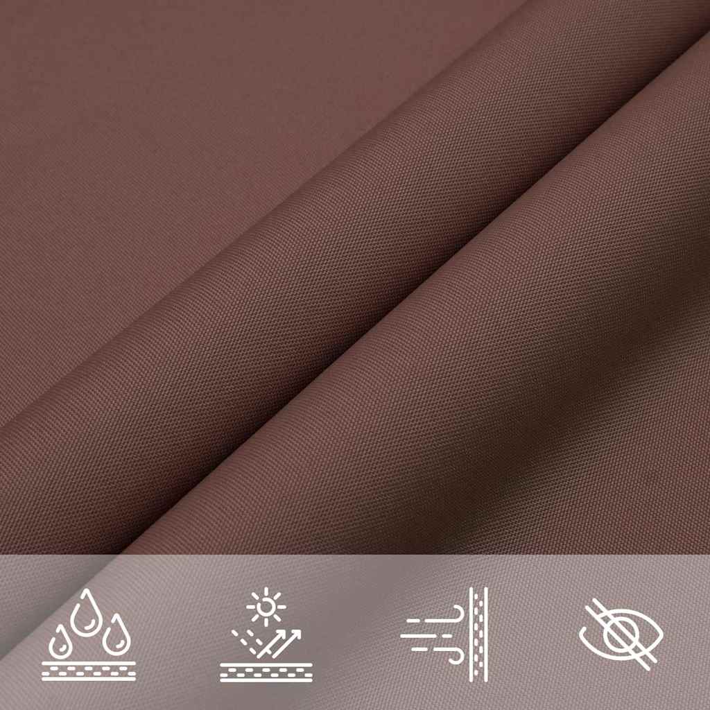 Parasole a Vela Oxford Rettangolare 4x7 m Marrone