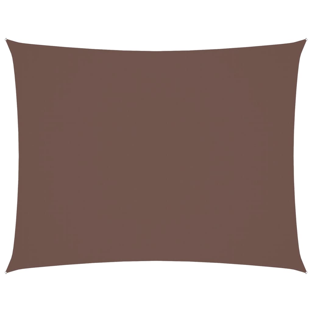 Parasole a Vela Oxford Rettangolare 5x7 m Marrone
