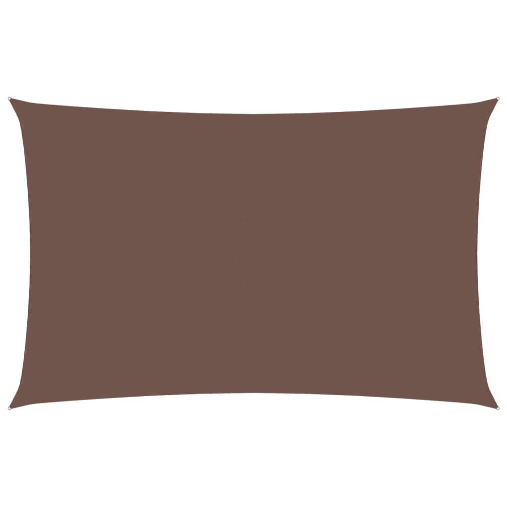 Parasole a Vela Oxford Rettangolare 5x8 m Marrone