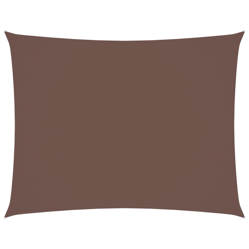 Parasole a Vela Oxford Rettangolare 6x7 m Marrone