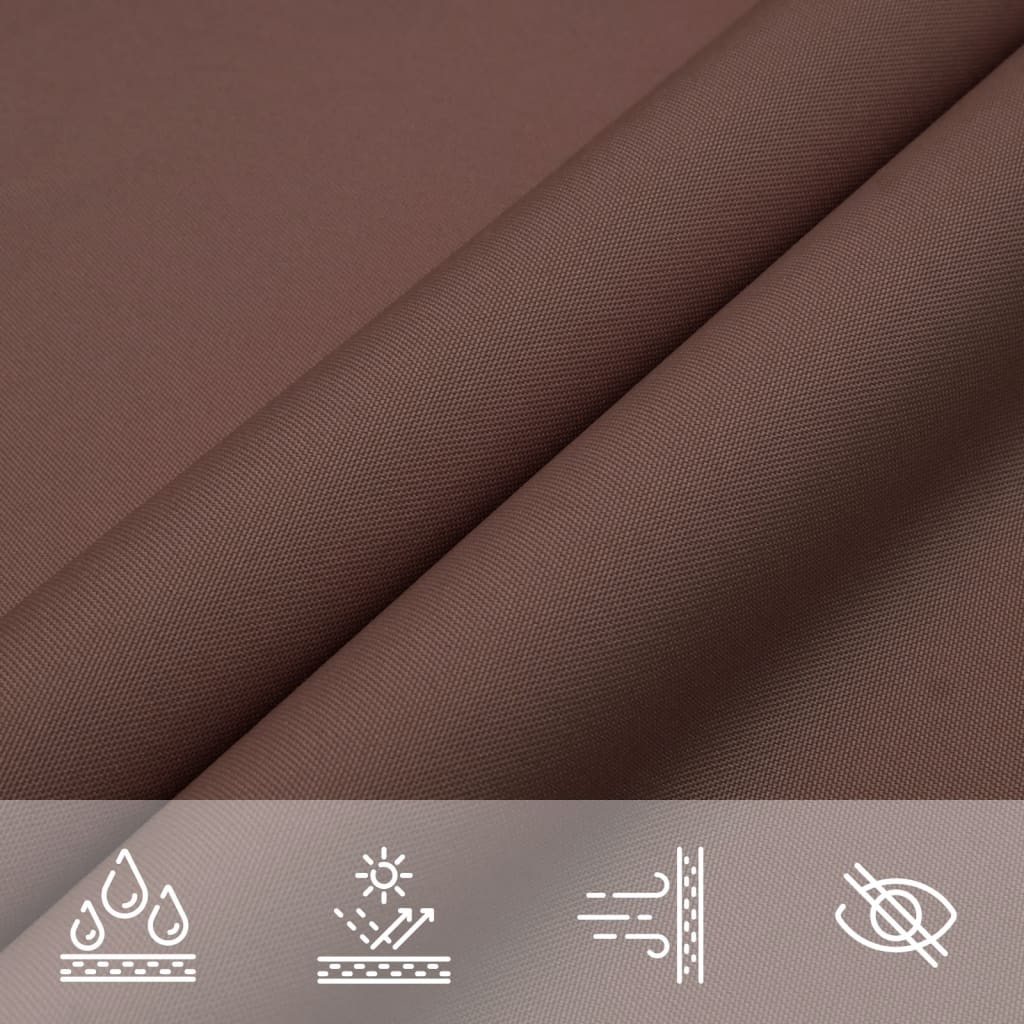 Parasole a Vela Oxford Triangolare 3x3x4,24 m Marrone