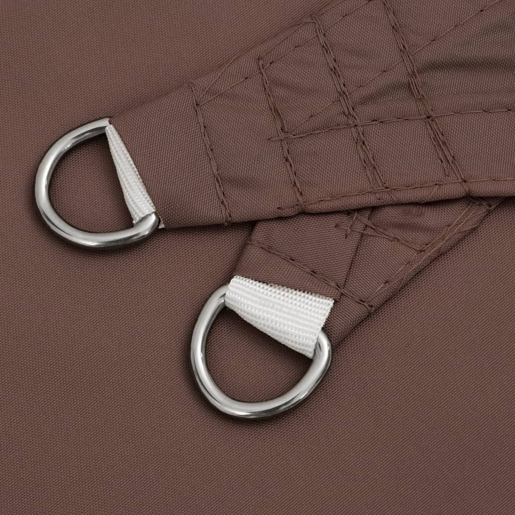 Parasole a Vela Oxford Triangolare 4x5x6,4 m Marrone