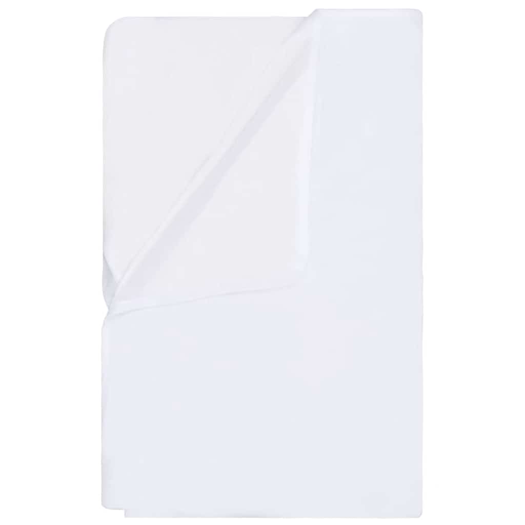 Coprimaterasso Impermeabili 2 pz in Cotone 70x140 cm Bianchi