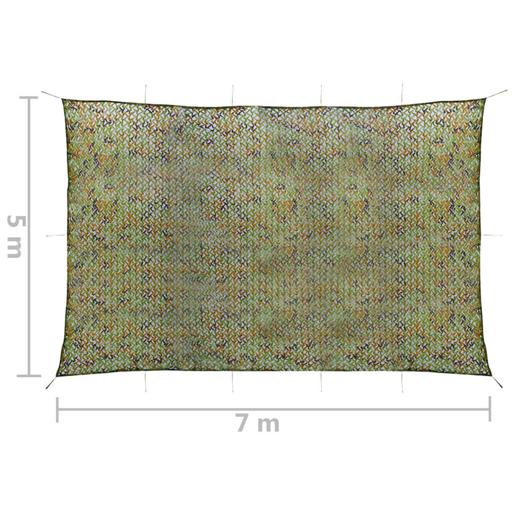 Rete Mimetica con Custodia 5x7 m Verde