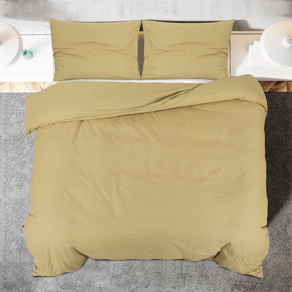 Set Copripiumino Tortora 260x240 cm in Microfibra Leggera