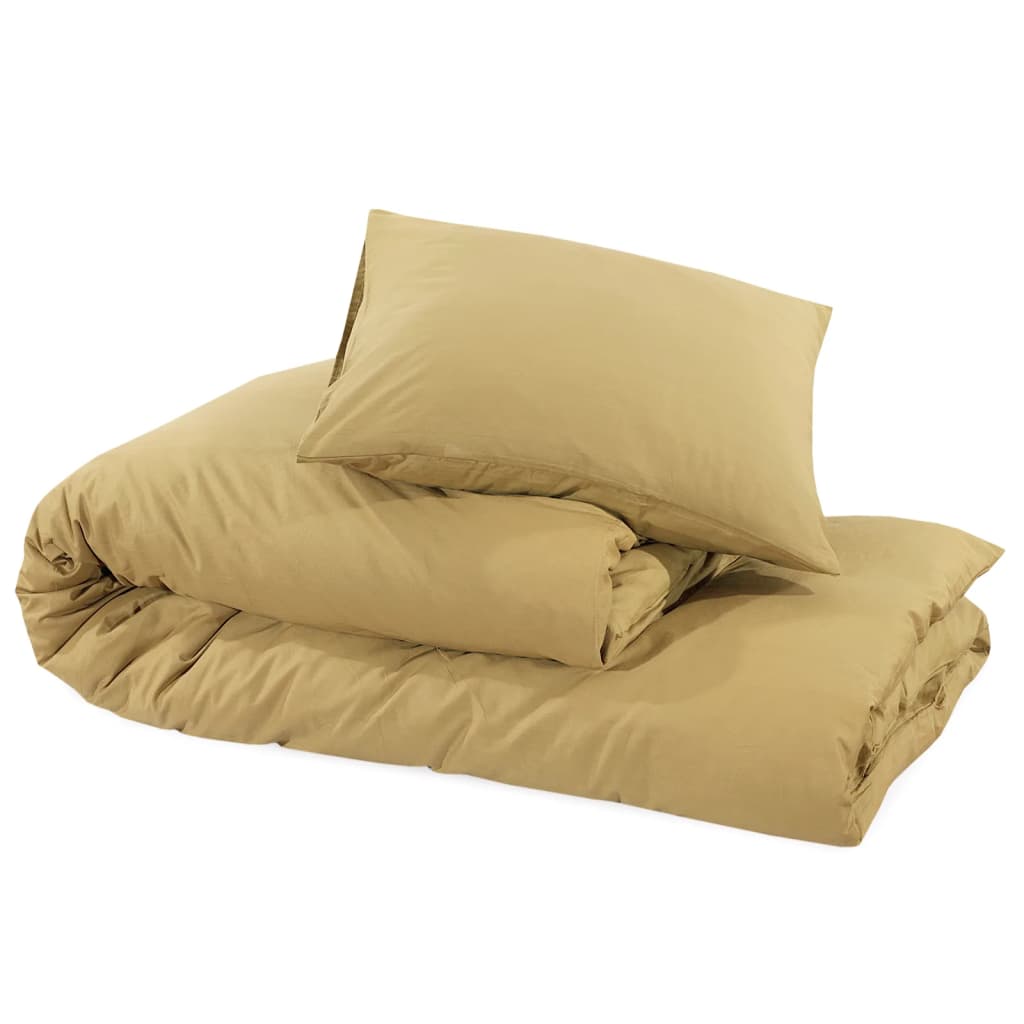 Set Copripiumino Tortora 260x240 cm in Microfibra Leggera