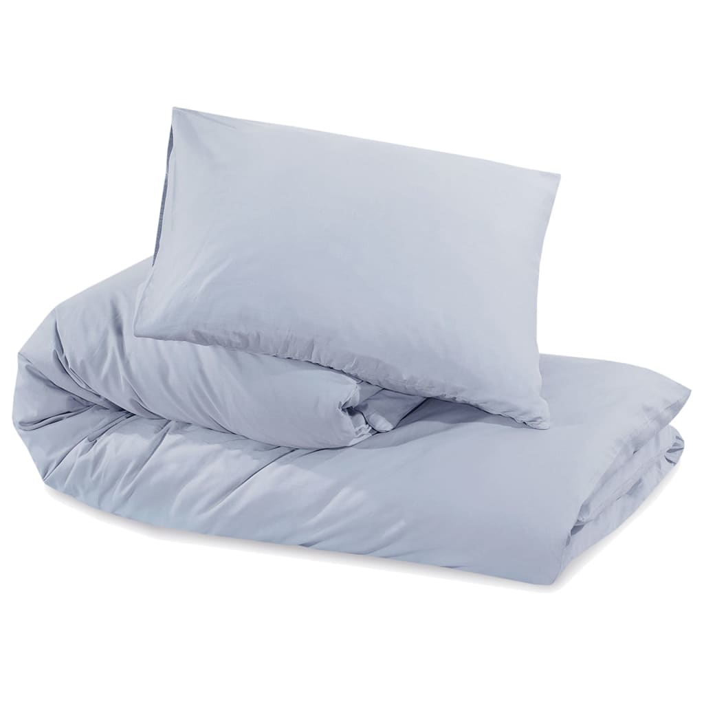 Set Copripiumino Grigio 200x220 cm in Cotone