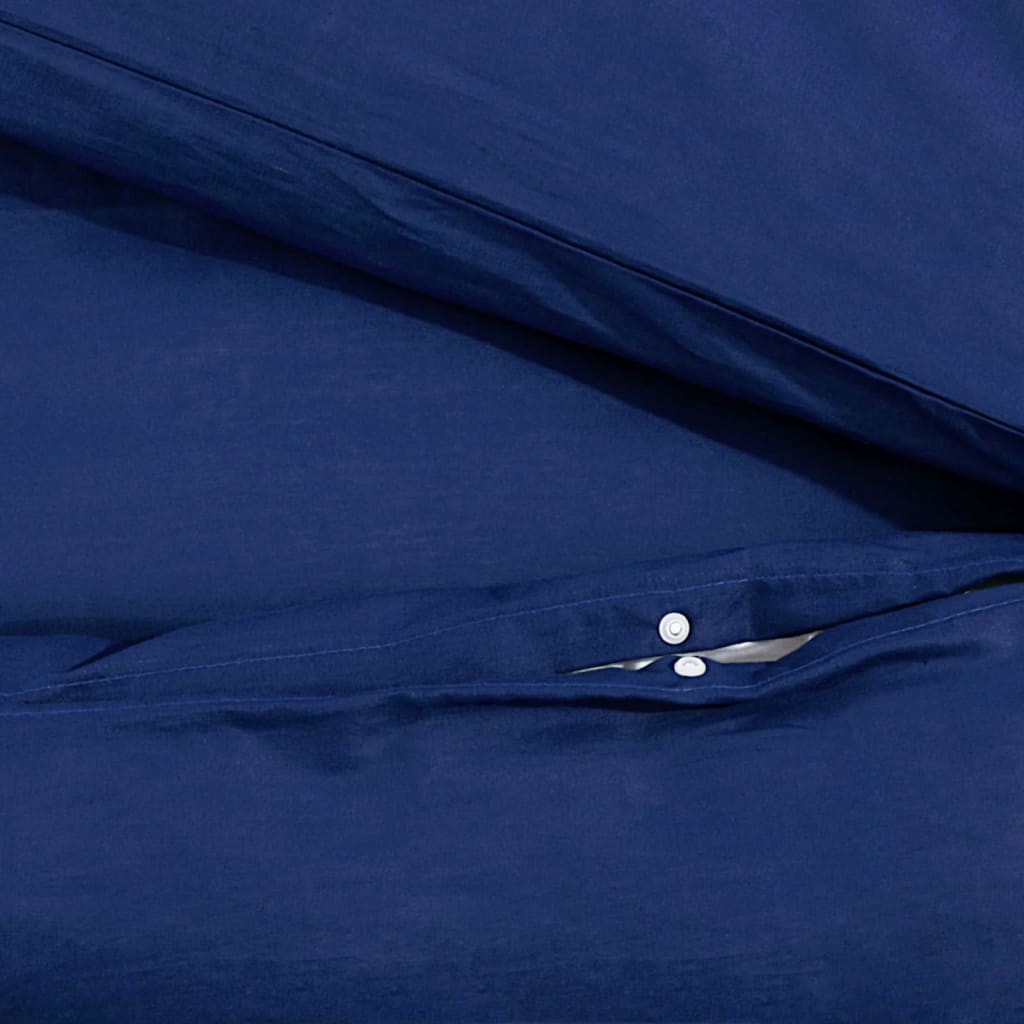 Set Copripiumino Blu Marino 140x200 cm in Cotone