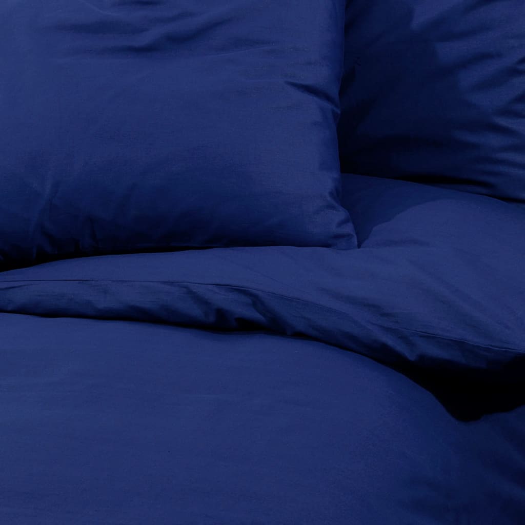 Set Copripiumino Blu Marino 200x220 cm in Cotone