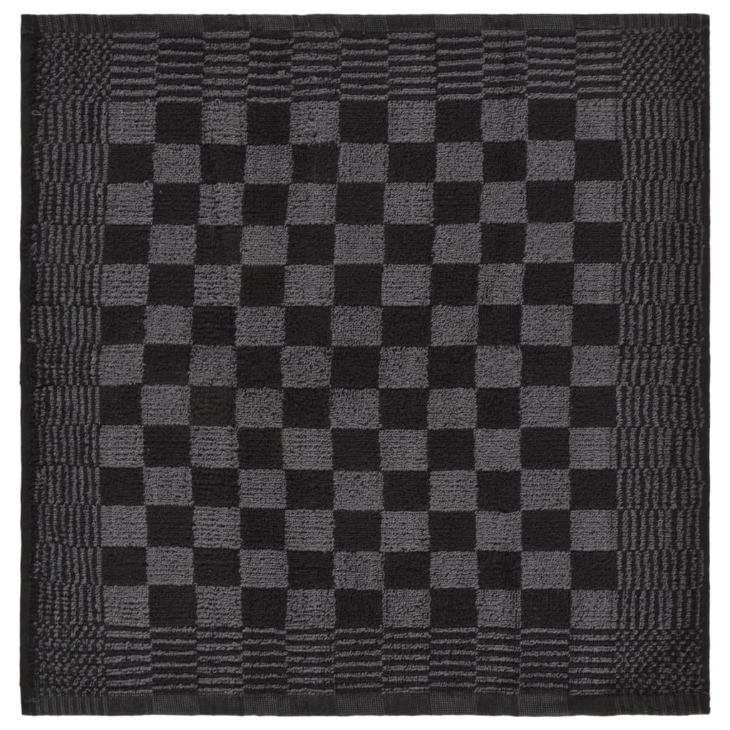Set Strofinacci 10 pz in Cotone Nero e Grigio
