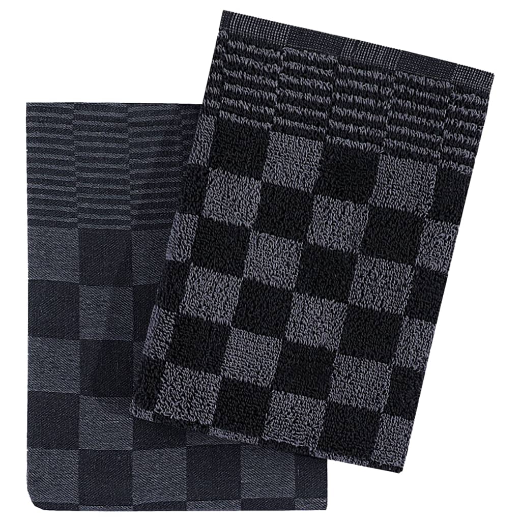 Set Strofinacci 20 pz in Cotone Nero e Grigio