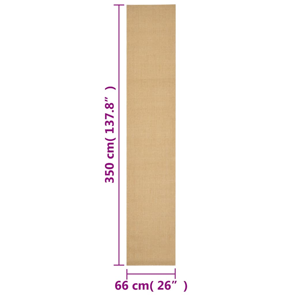 Tappeto in Sisal Naturale 66 x 350 cm