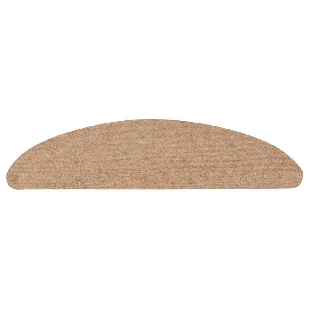 Tappeti Adesivi per Scale 15 pz 56x17x3 cm Beige