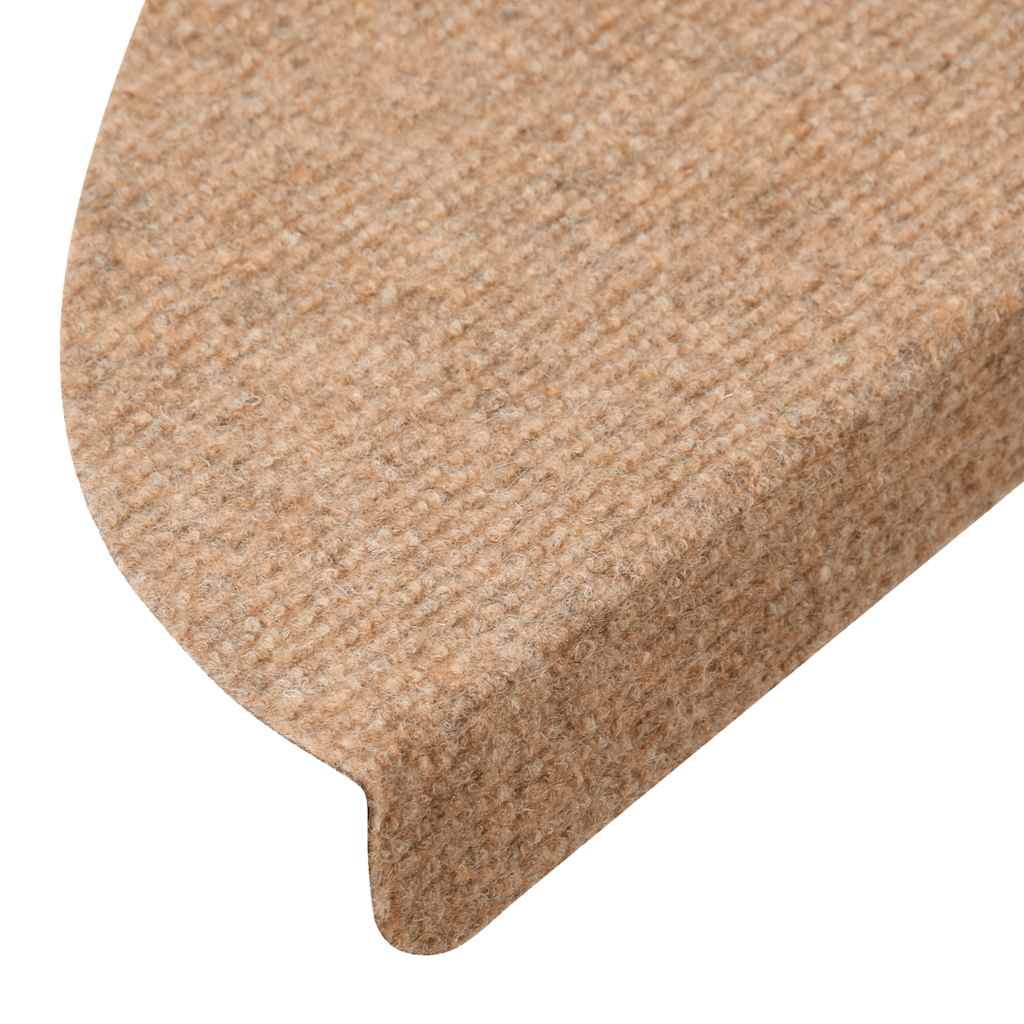 Tappeti Adesivi per Scale 15 pz 56x17x3 cm Beige
