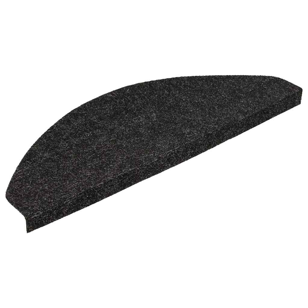 Tappeti Adesivi per Scale 15 pz 56x17x3 cm Nero