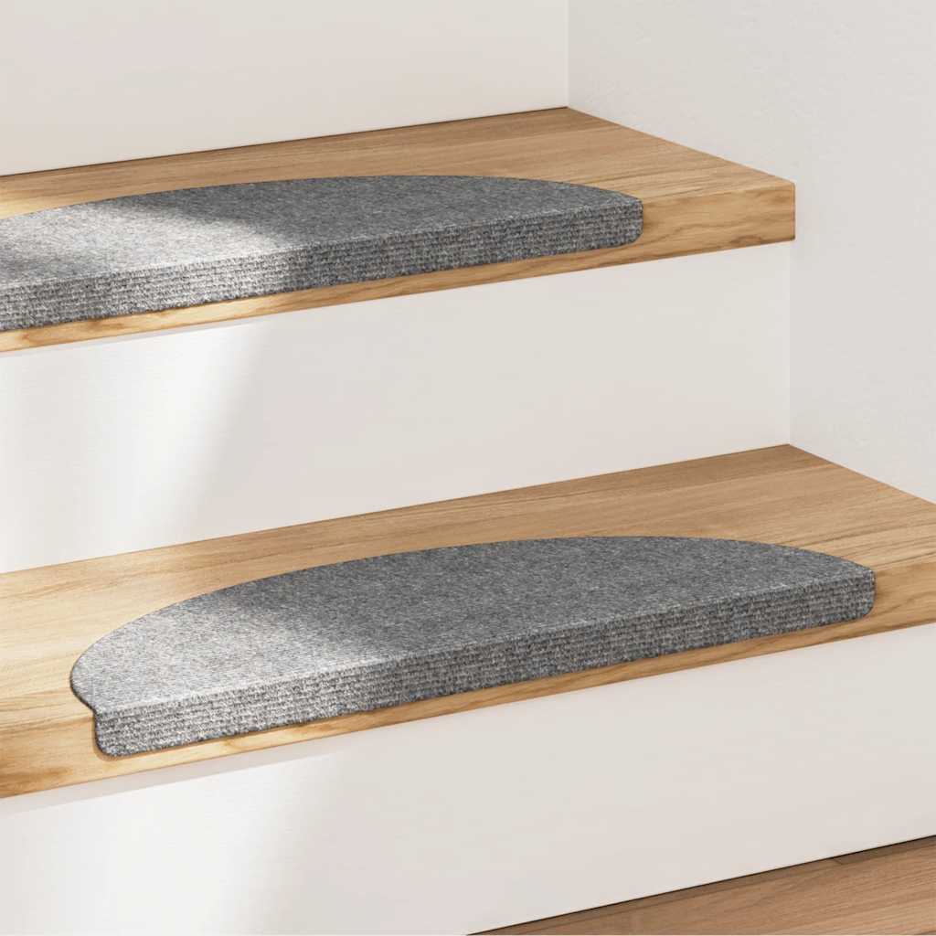 Tappeti Adesivi per Scale 15 pz 56x17x3 cm Grigi