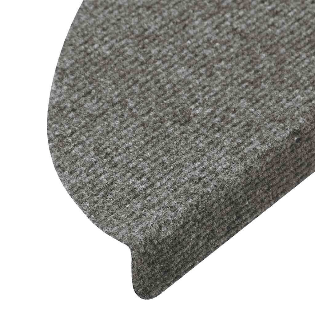 Tappeti Adesivi per Scale 15 pz 56x17x3 cm Grigi