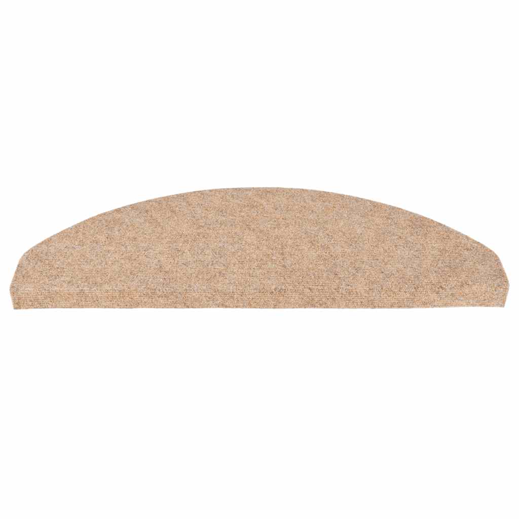 Tappetini Autoadesivi per Scale 15 pz 65x22,5x3,5 cm Beige