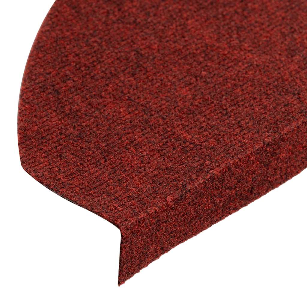 Tappetini Autoadesivi per Scale 15 pz 65x22,5x3,5 cm Rossi