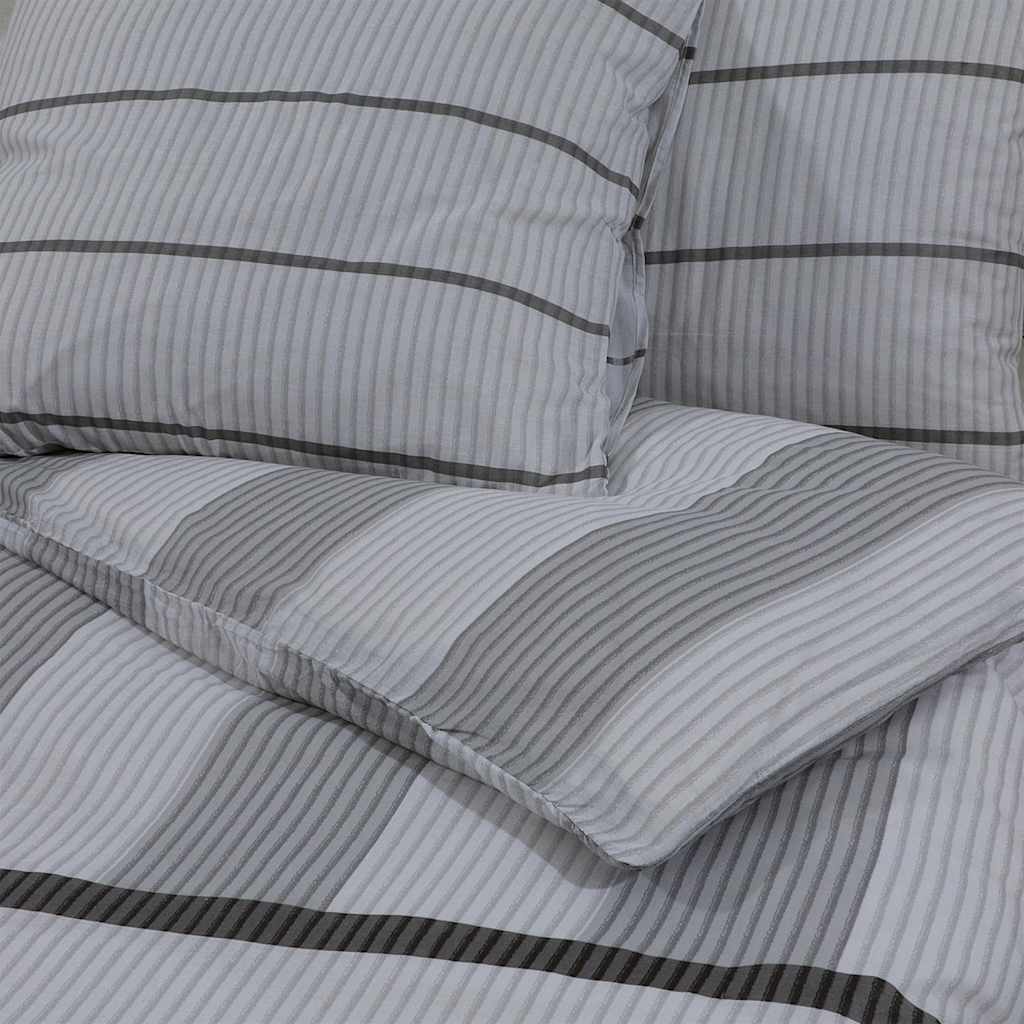 Set Copripiumino Grigio Chiaro 240x220 cm in Cotone