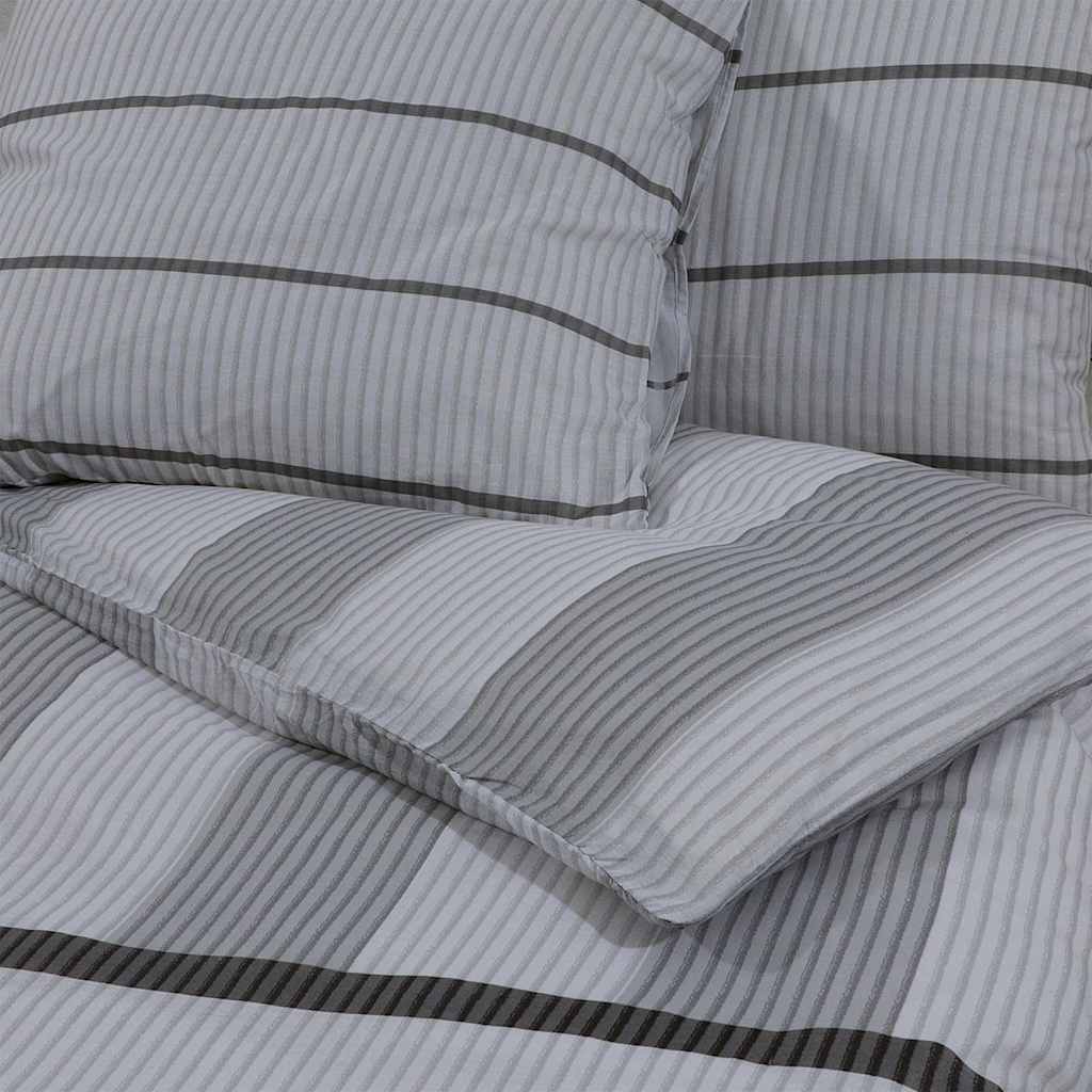 Set Copripiumino Grigio Chiaro 260x220 cm in Cotone