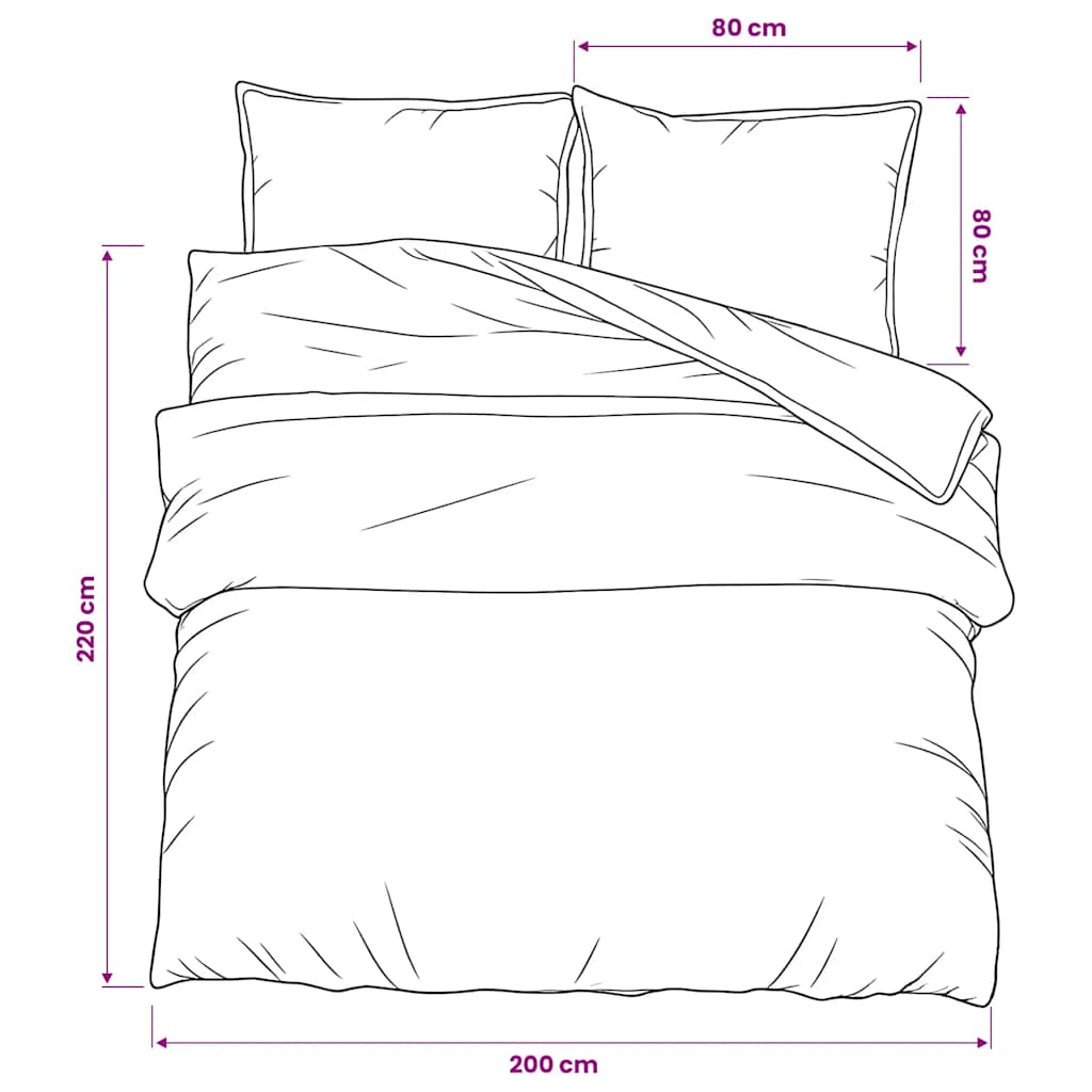 Set Copripiumino Multicolore 200x220 cm in Cotone