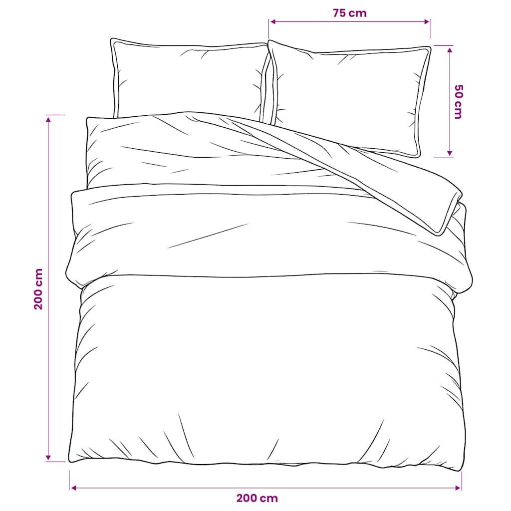 Set Copripiumino Multicolore 200x200 cm in Cotone