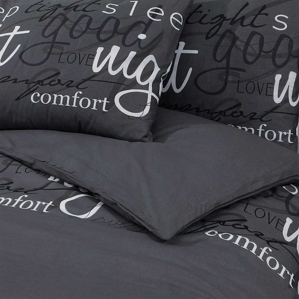 Set Copripiumino Nero e Bianco 200x200 cm in Cotone