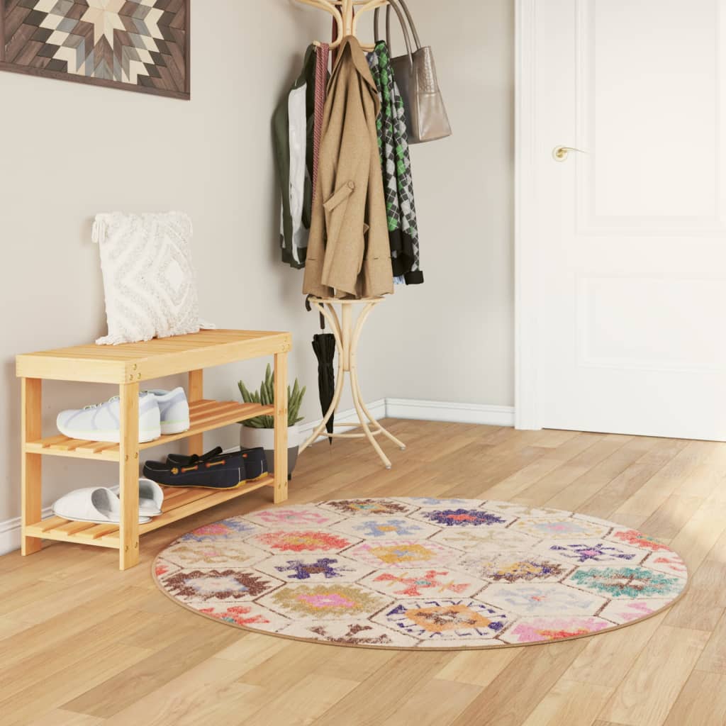 Tappeto Lavabile Multicolore Ø 120 cm