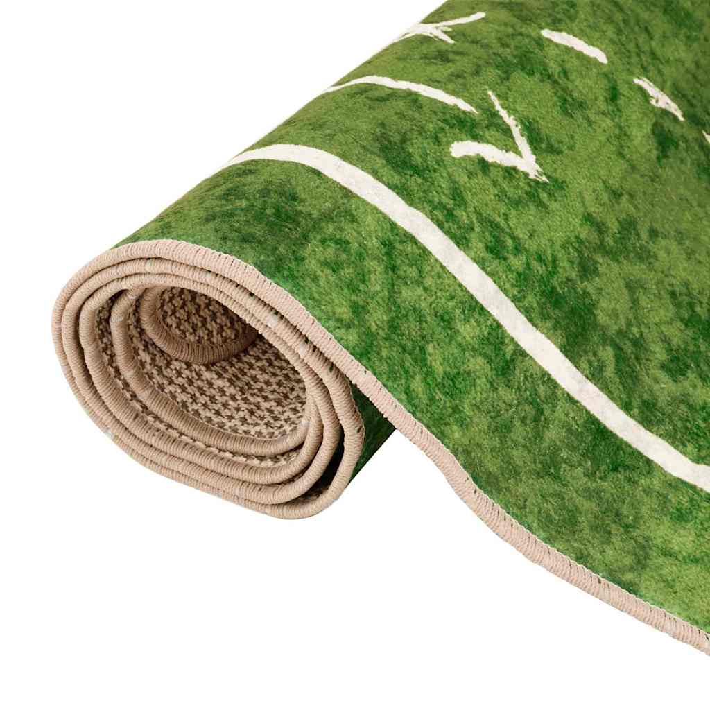 Tappeto Bambini Verde 160x230 Campo Calcio Lavabile