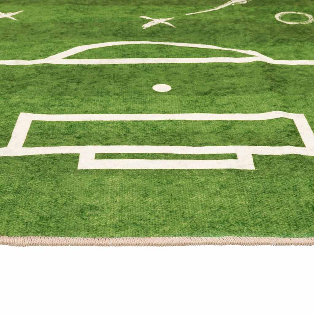 Tappeto Bambini Verde 160x230 Campo Calcio Lavabile