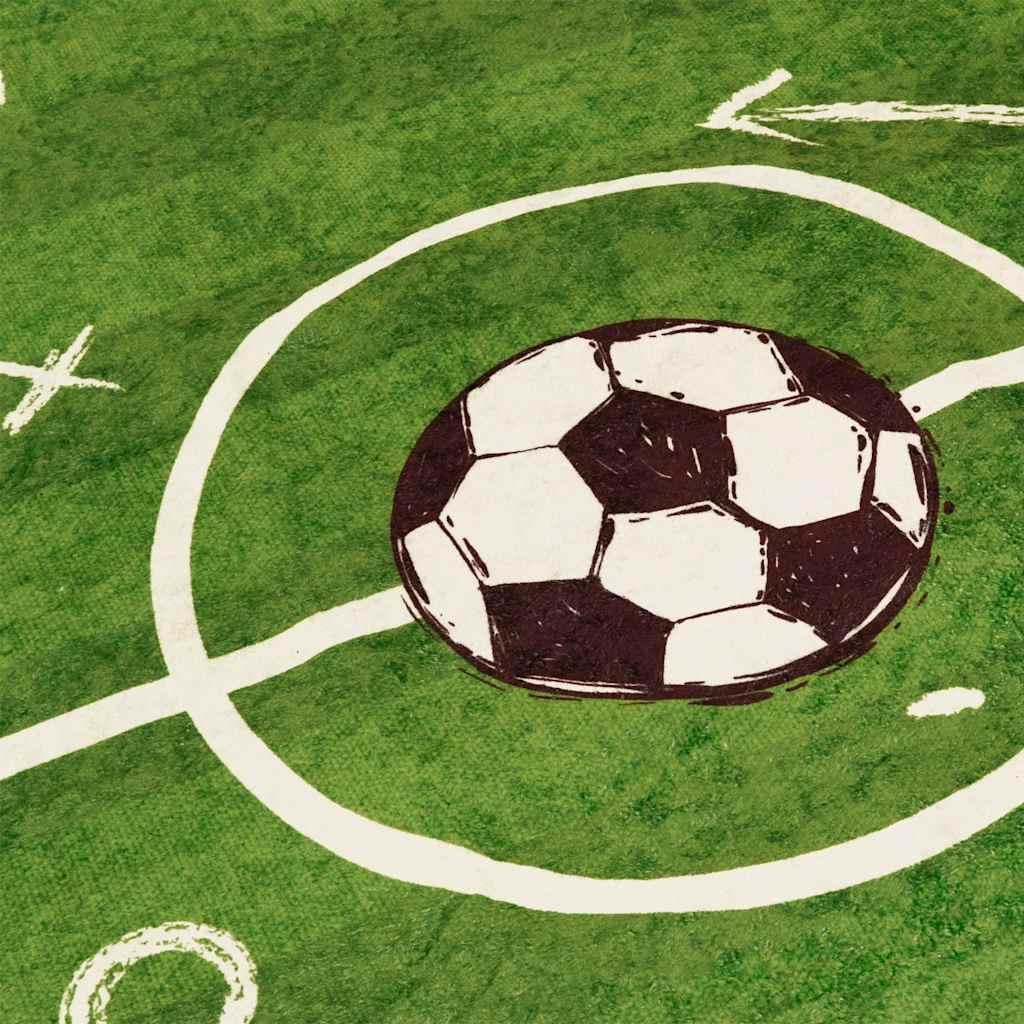 Tappeto Bambini Verde 160x230 Campo Calcio Lavabile