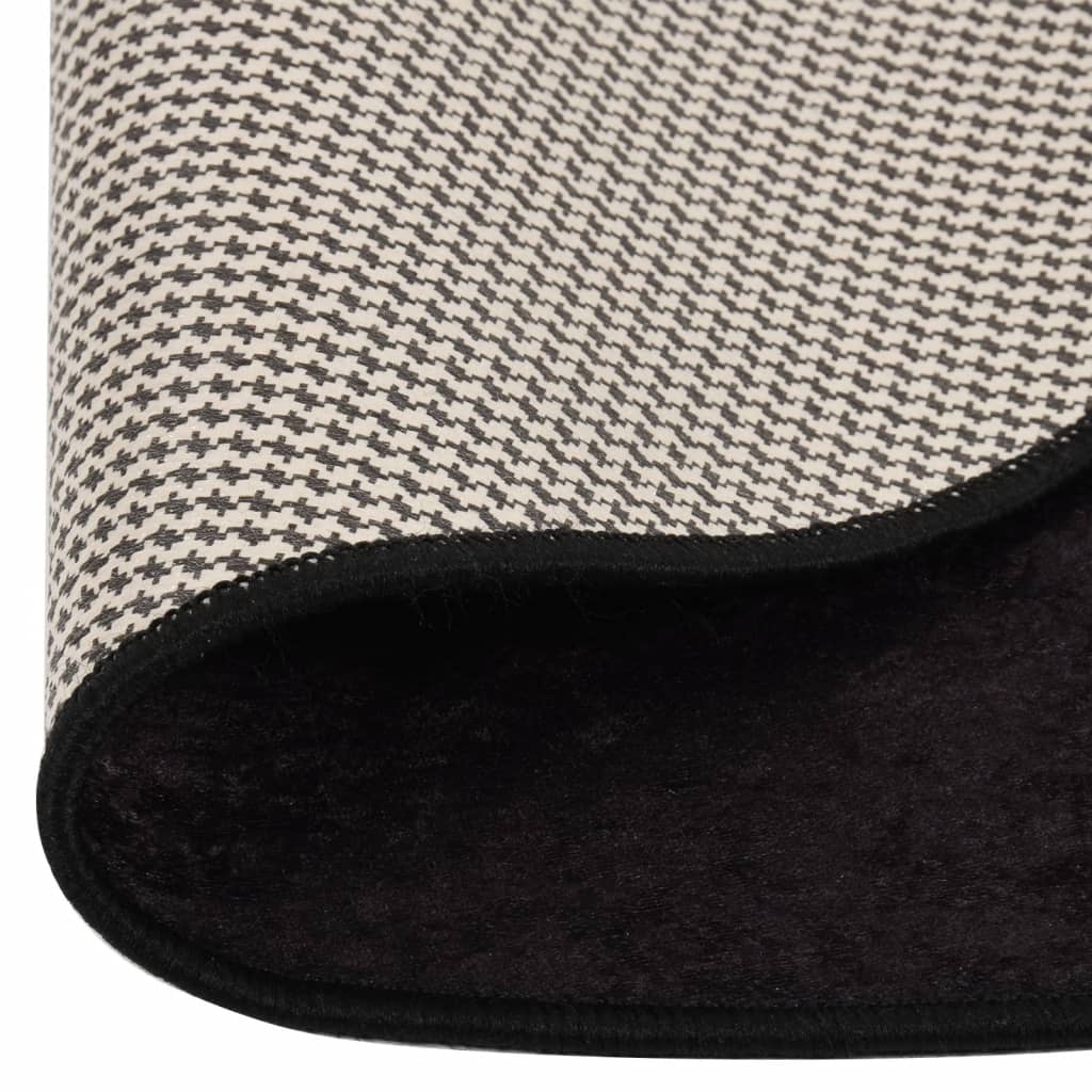 Tappeto Lavabile Antracite Ø 200 cm
