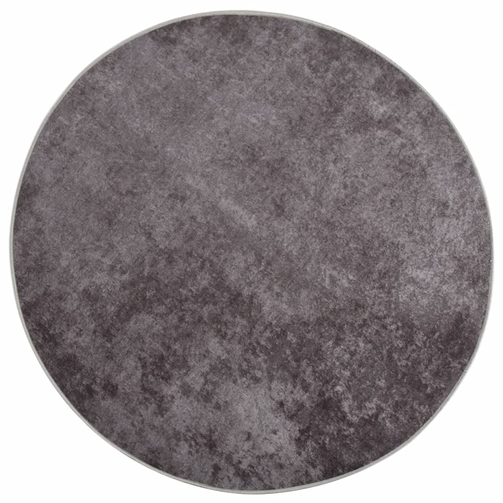 Tappeto Lavabile Grigio Ø 200 cm