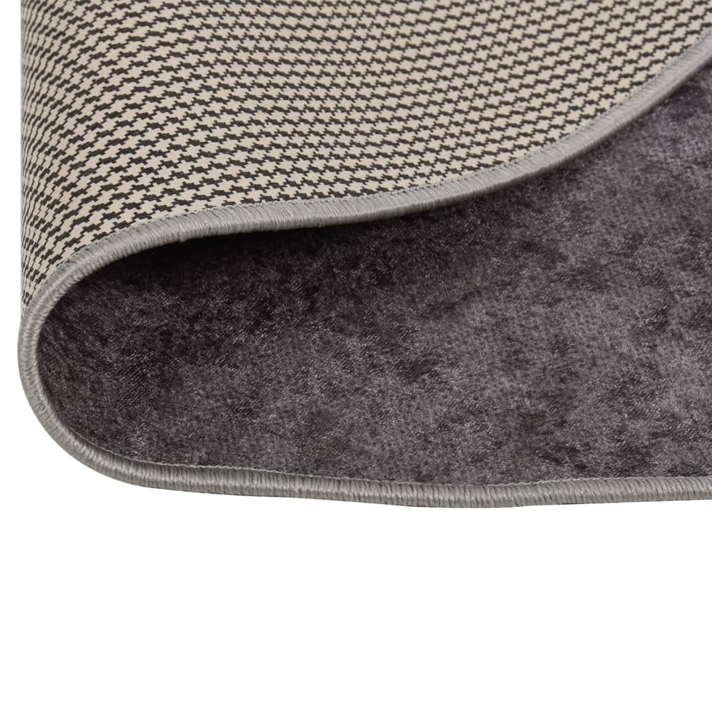 Tappeto Lavabile Grigio Ø 200 cm