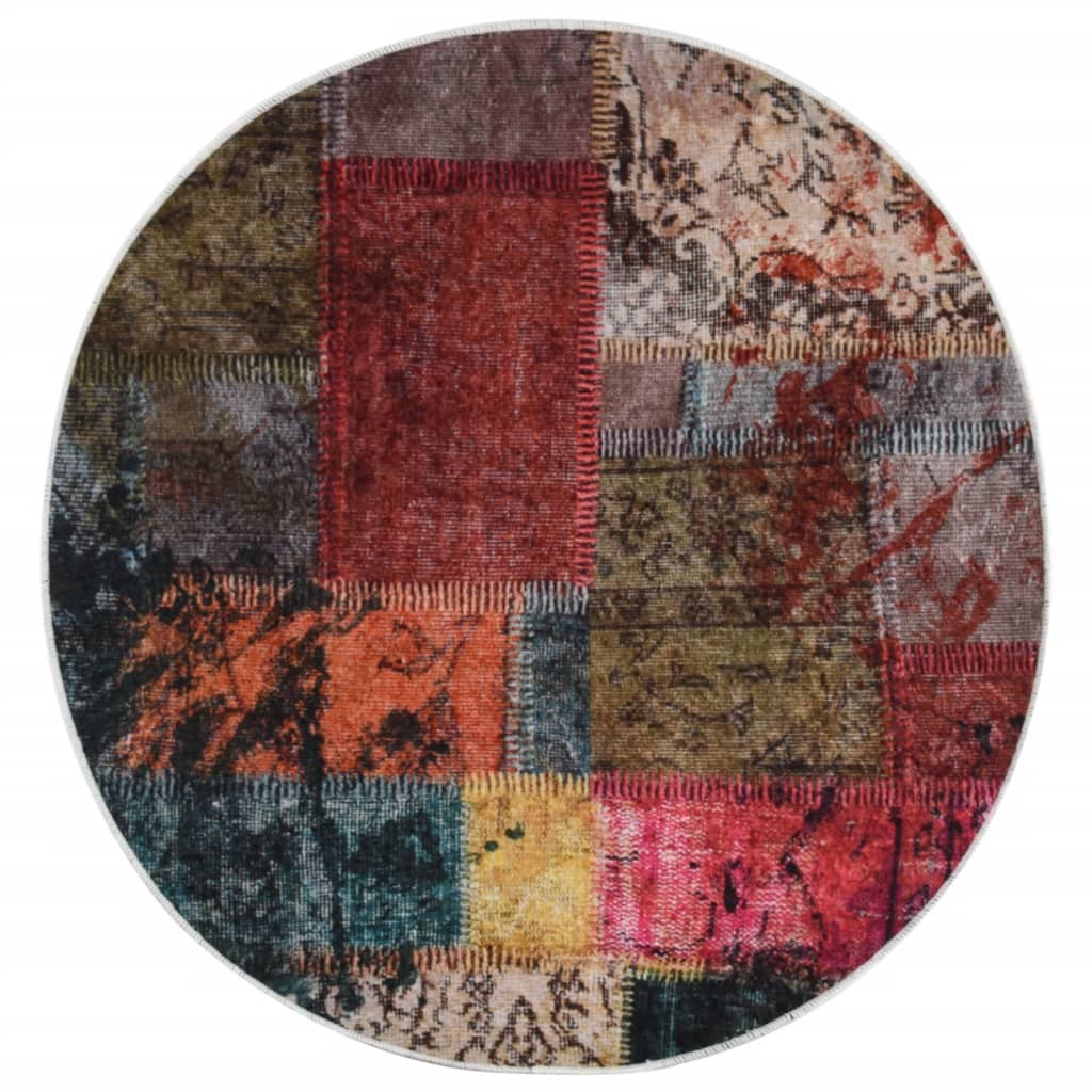 Tappeto Lavabile Multicolore Ø 200 cm Antiscivolo