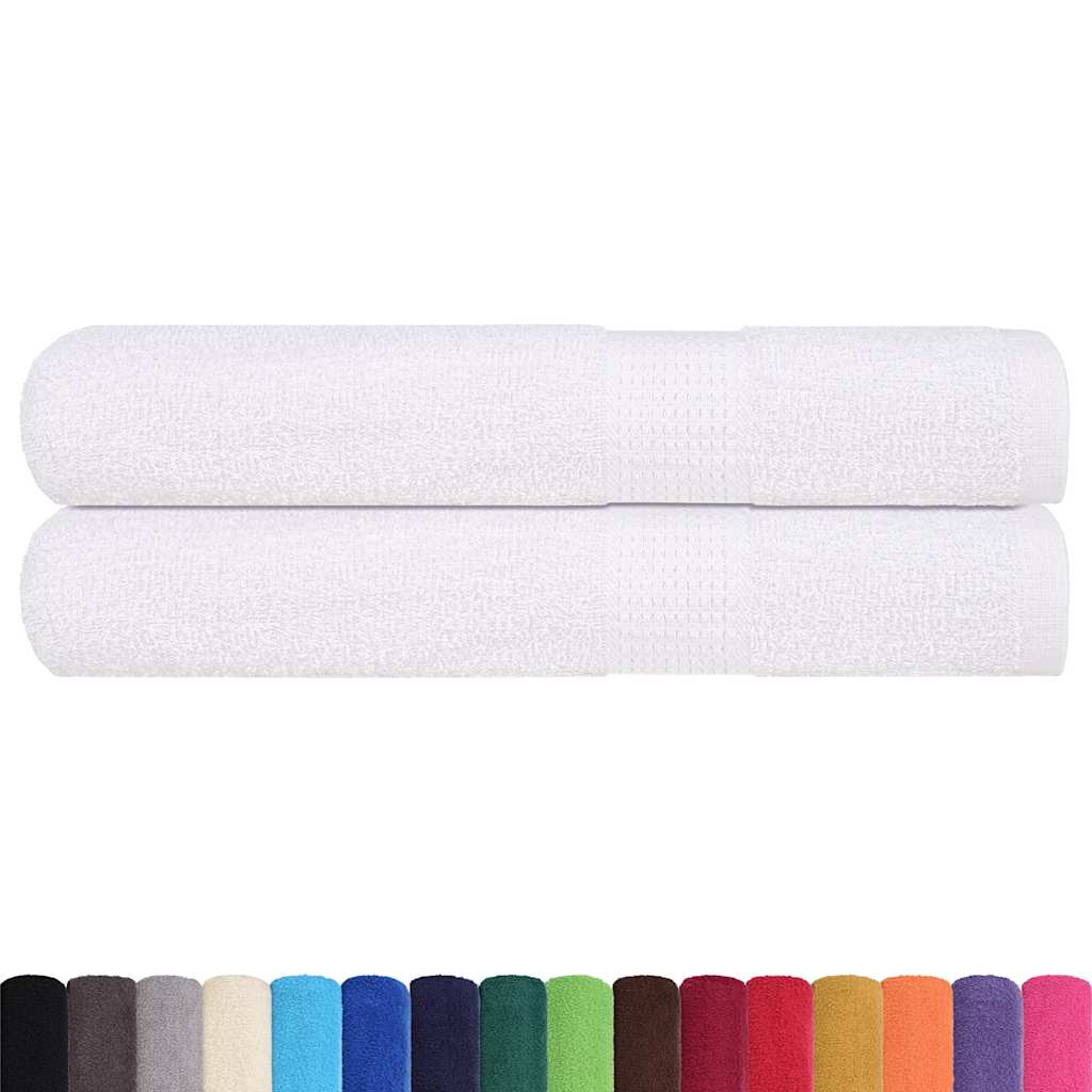 Asciugamani per sauna FROGN 2 pz Bianco 80x200 cm 360 g/m²