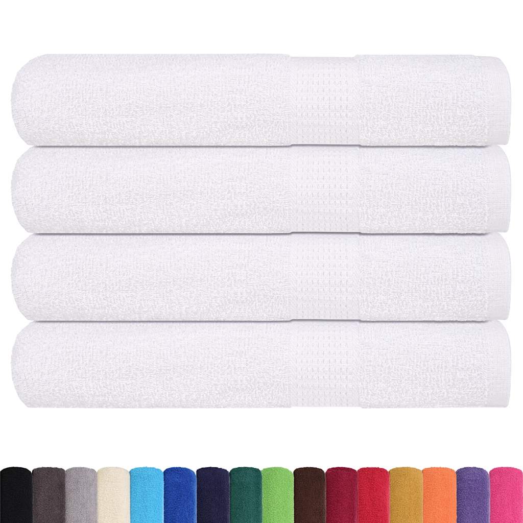 Asciugamani FROGN 4 pz Bianco 100x200 cm 360 g/m²