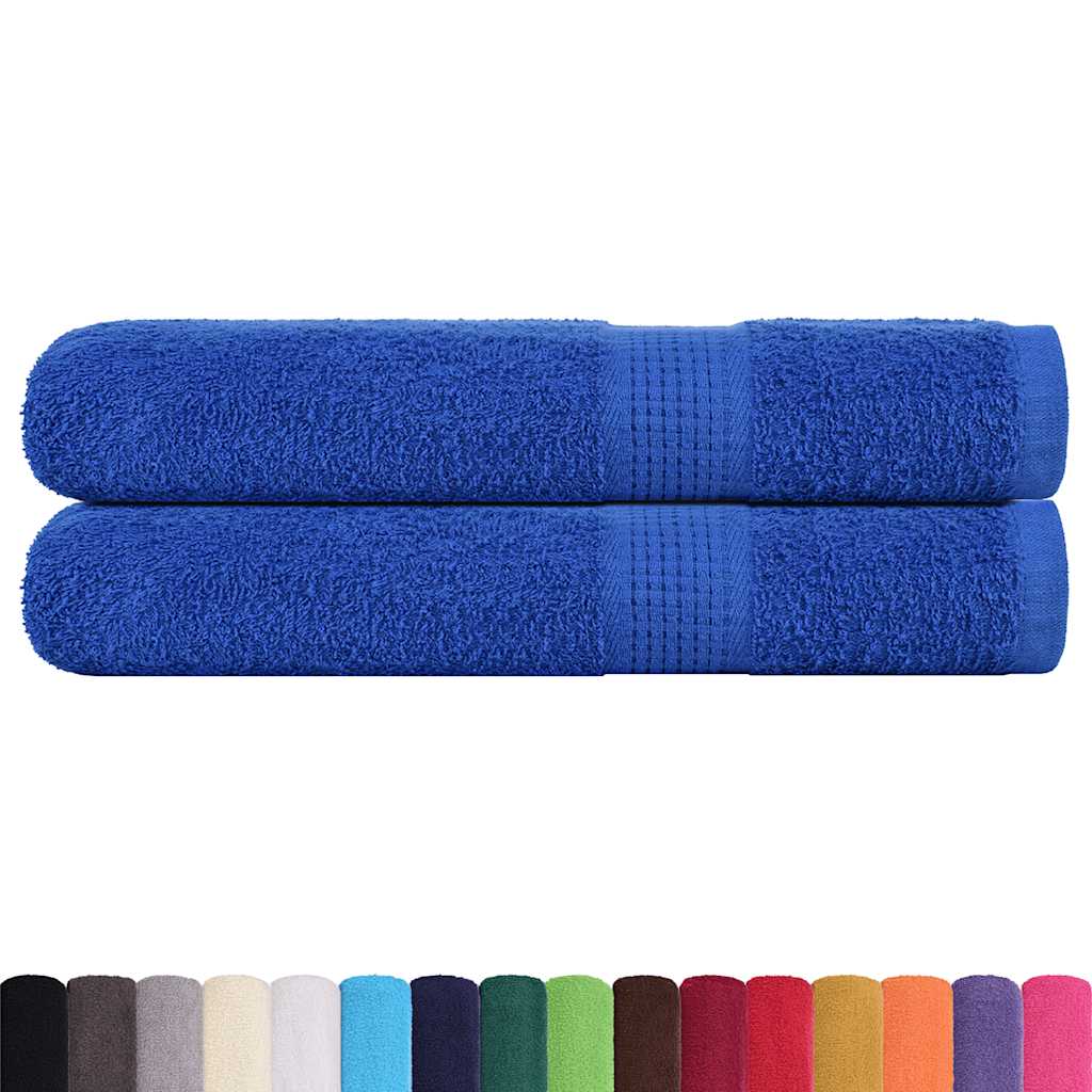 Asciugamani FROGN 2 pz Blu 100x200 cm 360 g/m²