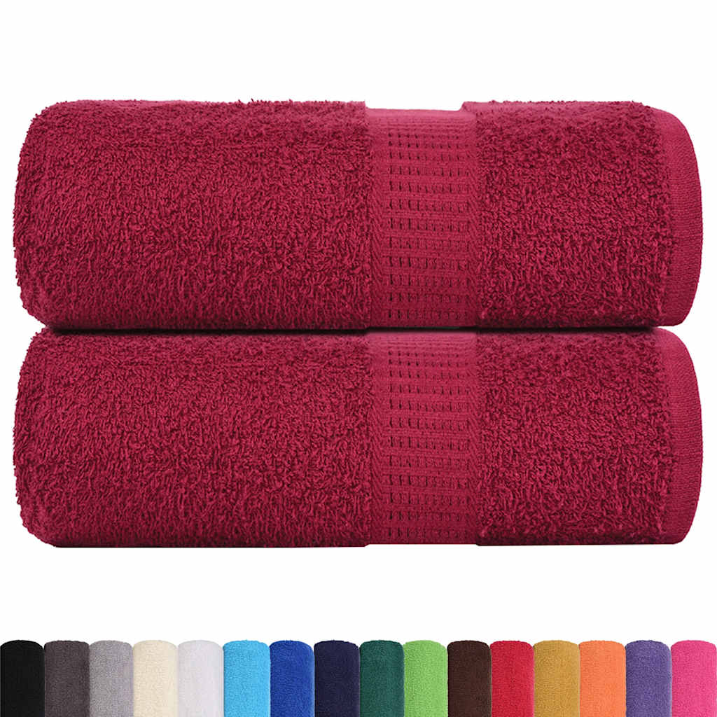 Asciugamani FROGN 2 pz Bordeaux 30x30 cm 360 g/m²