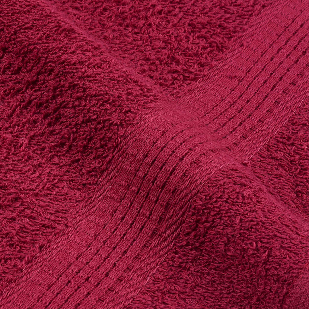 Asciugamani FROGN 10 pz Bordeaux 100x200 cm 360 g/m²
