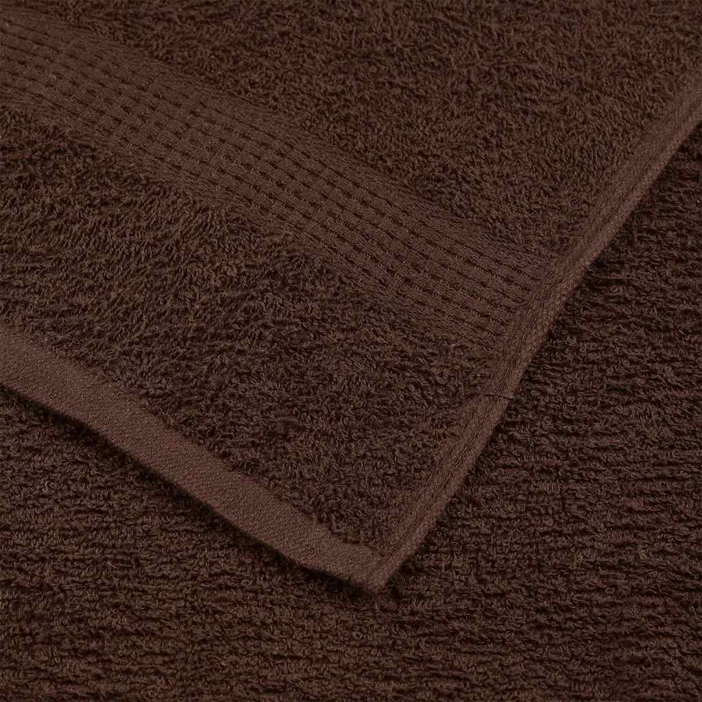 Asciugamani per sauna FROGN 10 pezzi Marrone 80x200 cm 360 g/m²