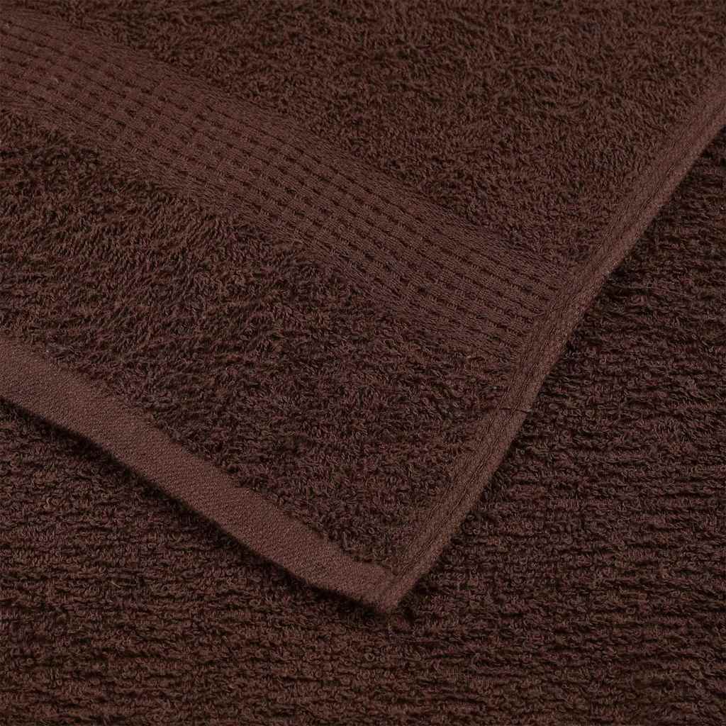 Asciugamani FROGN 4 pz Marrone 100x200 cm 360 g/m²
