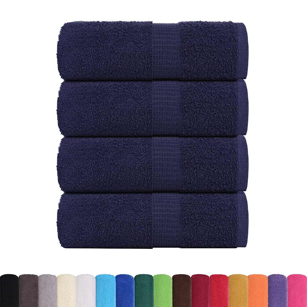 Asciugamani per ospiti FROGN 4 pz Blu navy 30x50 cm 360 g/m²