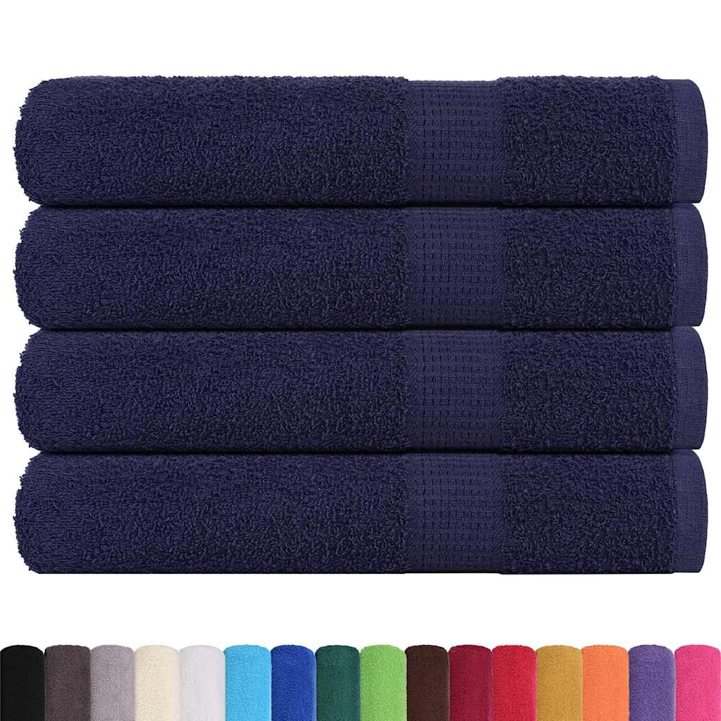 Asciugamani FROGN 4 pz Blu Navy 100x200 cm 360 g/m²
