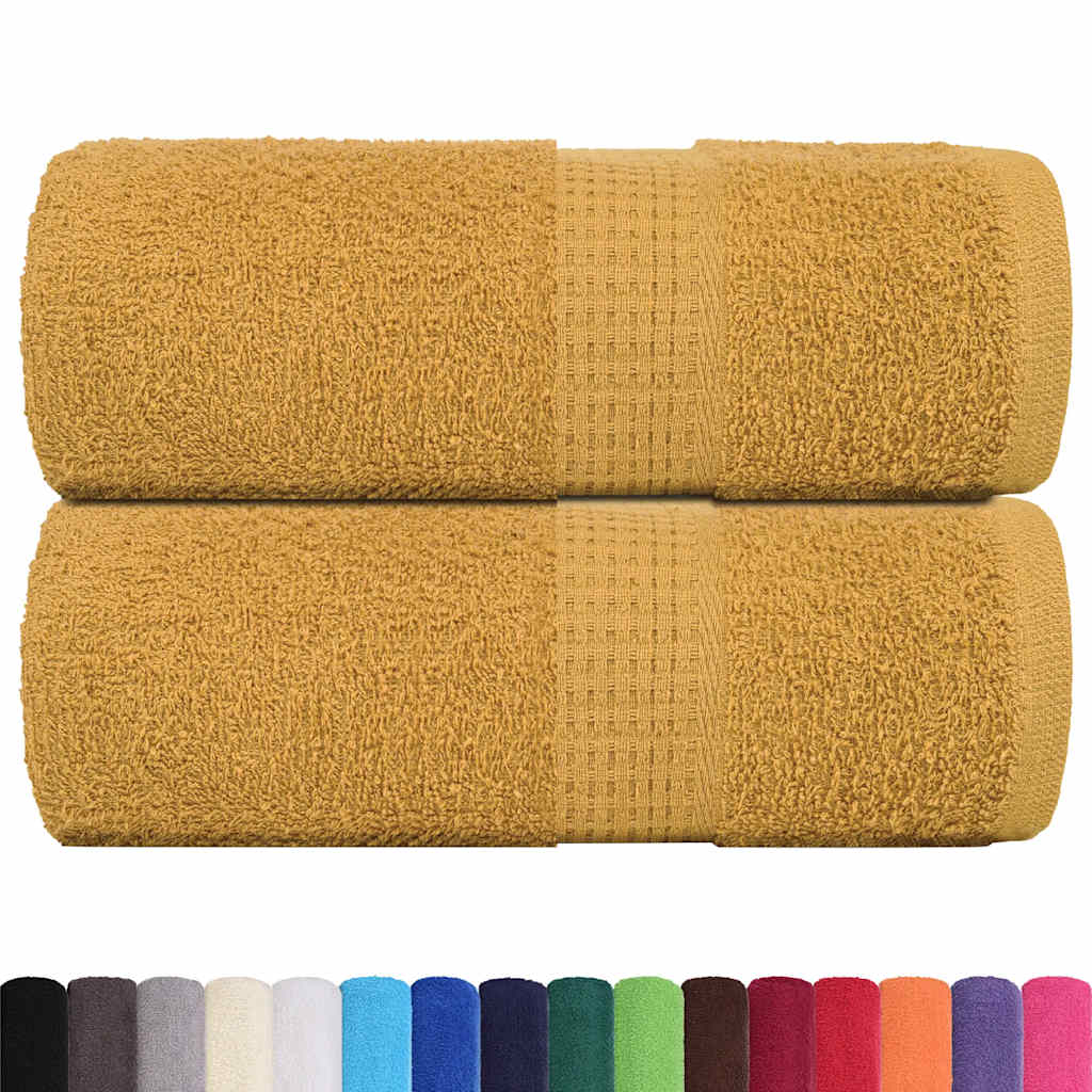 Asciugamani per ospiti FROGN 2 pz Oro 30x50 cm 360 g/m²