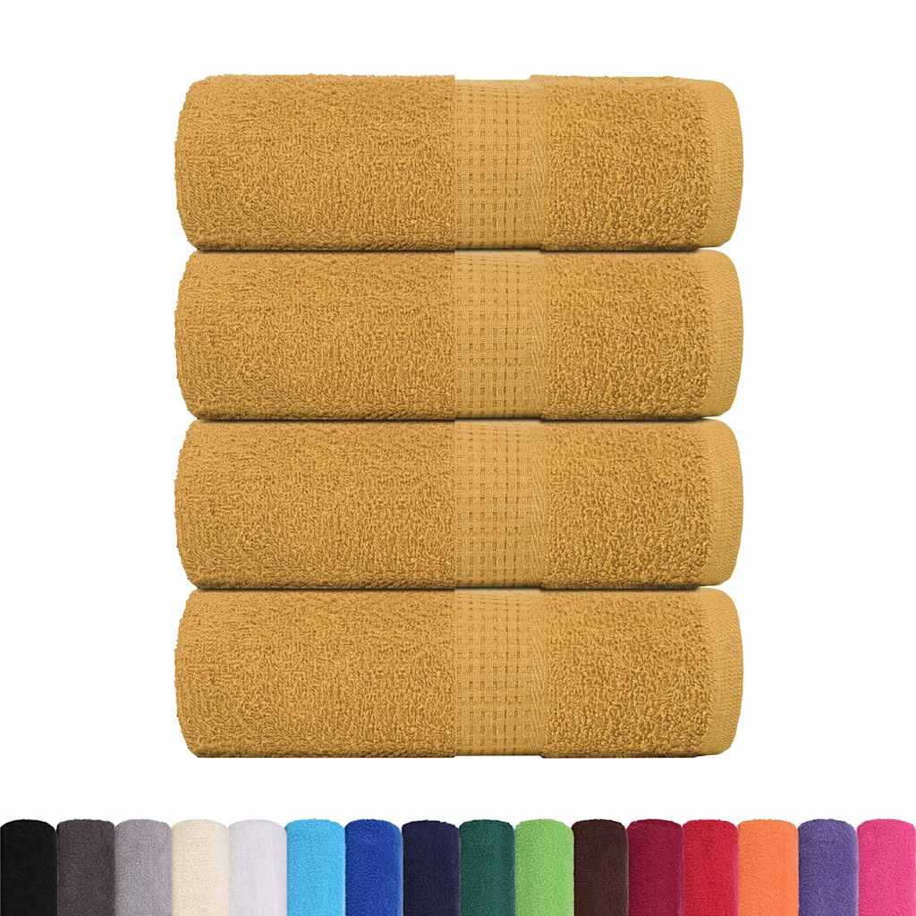 Asciugamani per ospiti FROGN 4 pz Oro 30x50 cm 360 g/m²